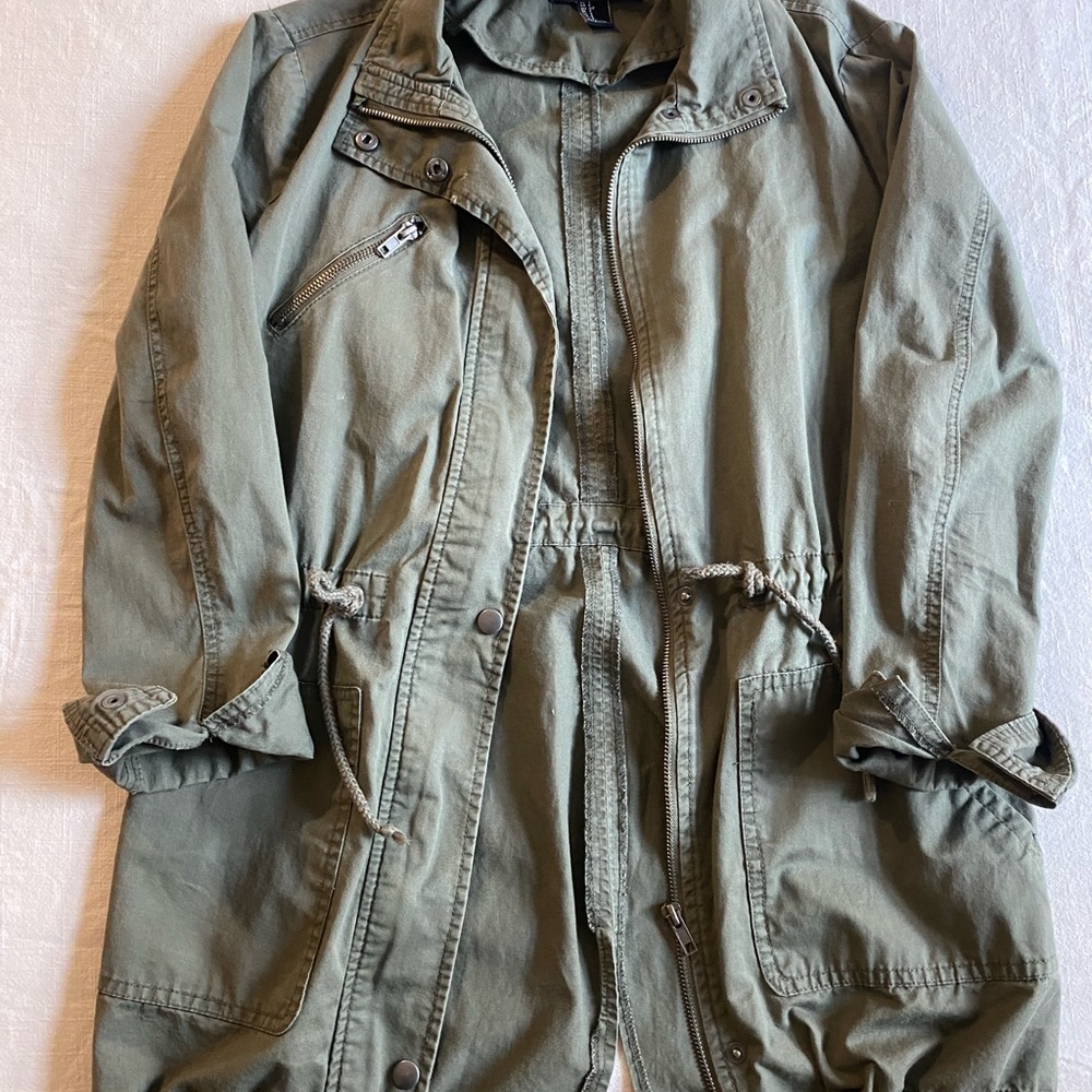 Forever 21 Green Utility Jacket